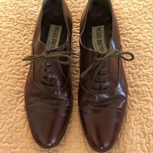 MARIO BRUNI ITALIAN LEATHER OXFORDS MENS SIZE 8.5